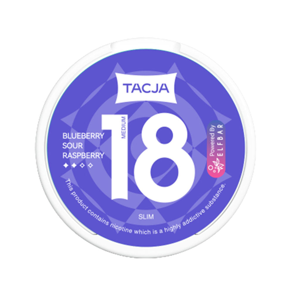 Elf Bar TACJA Nicotine Pouches Mellow Blueberry Sour Raspberry