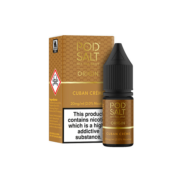 Pod Salt Origins Cuban Creme E Liquid 10ml