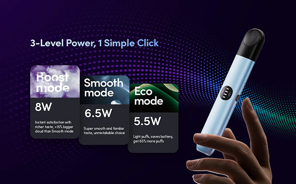 RELX Infinity 2 Pod Kit Power Modes