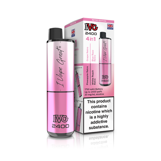 IVG 2400 Rechargeable Vape Retro Edition