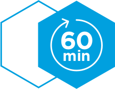 Keep your pouch in your mouth for up to an hour.